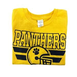 🏈Panthers Tee- Yellow and Navy- Size 3T
